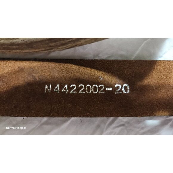 Vintage Nocona Boys Leather Belt With Western Embossed Design & Silver-Tone Buck - Picture 10 of 10